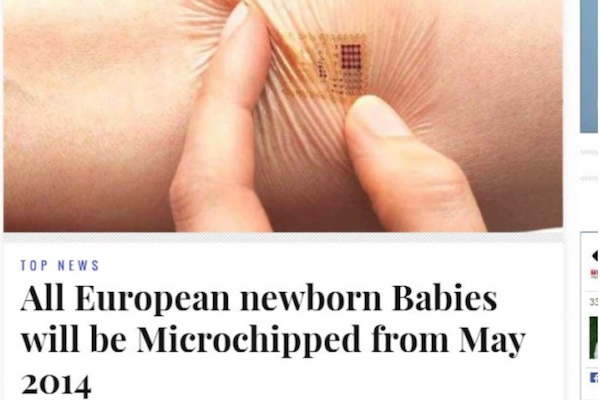 European Newborns RFID Chips Hoax