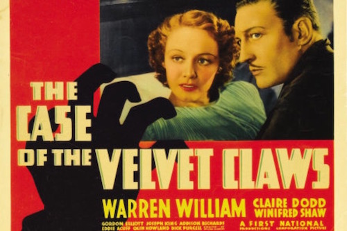 The Case of the Velvet Claws Movie Poster Graphic