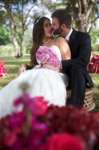 Alamea Deedee Bitran of Miami, Florida on her Wedding Day with Groom - Picture by Alisa Rauner